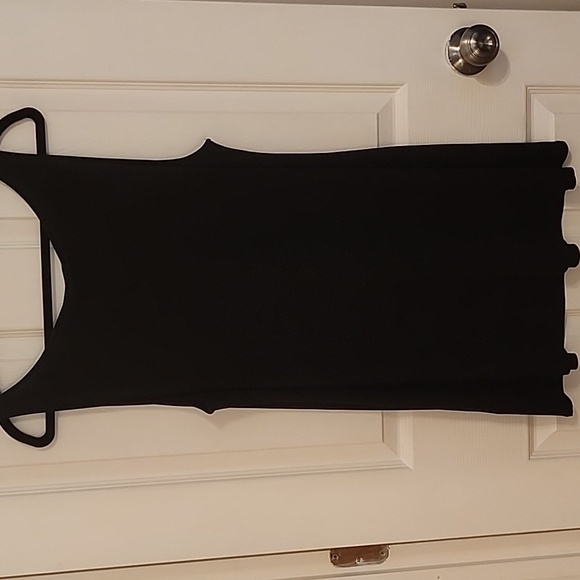 NWT Eileen Fisher Black Silk Size Large Scoop Neck Long Tunic - Picture 5 of 5